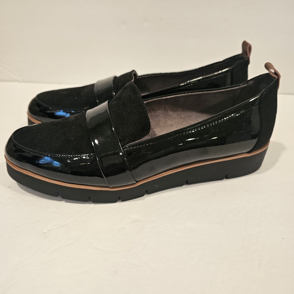 Dr. Scholl's Shiny Black Loafers
